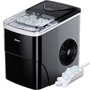 SILONN ICE MAKER COUNTERTOP EXPANDABLE 2.5L ICE BASKET 1.8L WATER TANK - BLACK - Like New