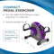 Stamina Exercise Bike with Smooth Pedal System 15-0142A - Purple Like New