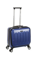 ROCKLAND REVOLUTION HARDSIDE ROLLING COMPUTER CASE CARRY-ON 17" BF29 - BLUE - Like New