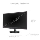 ViewSonic VX2757-MHD 27 Inch 75Hz 2ms 1080p Gaming Monitor with FreeSync - Like New