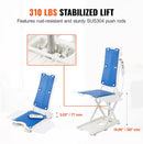 VEVOR ELECTRIC CHAIR LIFT DEVICES TO LIFT ELDERLY 3.03-19.96" - BLUE/WHITE - Like New