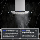 ARoan 30" Wall Mount Glass Range Hood PA03-30 - Stainless Steel - Like New
