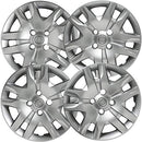OxGord 16" Silver Bolt-On Hubcaps 10 Spoke 2007-2012 Nissan Sentra Wheel Covers - Brand New