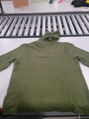 BLUE ICE WAFFLE KNIT HOODED SWEATER - SIZE: MEN M - OLIVE - Like New