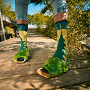 Coddies Fish Flip Flops | The Original Fish Slippers | Funny Gift, Unisex - Like New