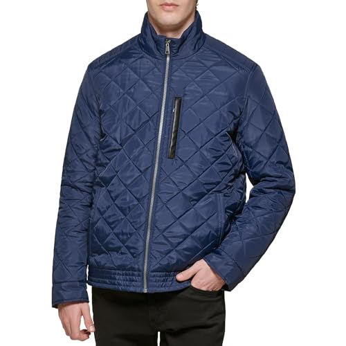 530SP704 COLE HAAN MEN'S SIGNATURE QUILTED JACKET NAVY SIZE XL - Brand New