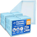 Medline Protection Plus Light Absorbency Disposable Underpads 23x24 - 200 Count - Brand New