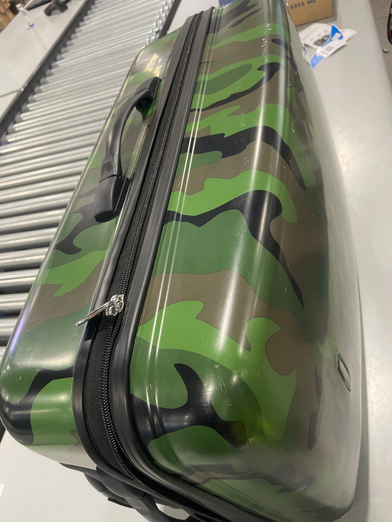ROCKLAND SAFARI HARDSIDE SPINNER WHEEL LUGGAGE, CAMOUFLAGE - SIZE:24" - CAMO - Like New