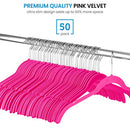 ZOBER PREMIUM VELVET SHIRT HANGERS 50 PACK NON SLIP CLOTHES HANGERS GAIN - MULTI - Like New