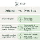 ZINUS 12" FOAM AND SPRING MATTRESS FULL, CERTIPUR-US CERTIFIED FOAMS WHITE - Like New