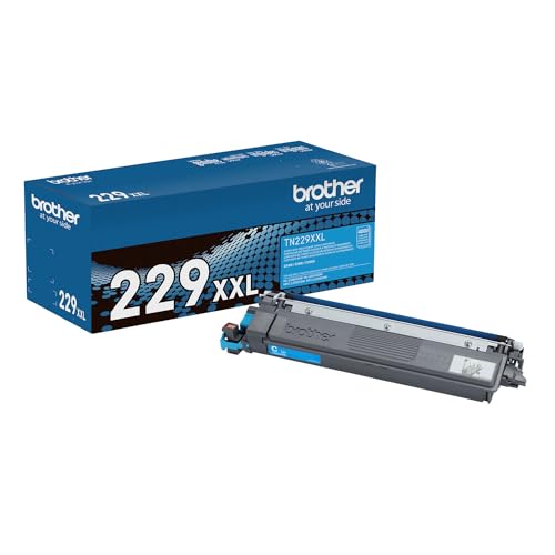 BROTHER GENUINE TN229XXLC CYAN SUPER HIGH YIELD PRINTER TONER CARTRIDGE - Brand New
