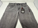 BLU ROCK MEN'S FLEX STRETCH SLIM FIT STRAIGHT JEANS - SIZE: 34X31 - GRAY/BLACK - Brand New