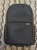 NEEWER BLACK NYLON CONVERTIBLE ROLLING CAMERA BACKPACK CASE BAG - BLACK - Like New