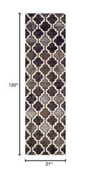 Superior Indoor Area Runner, Viking Collection, 2' 7" x 10', Chocolate - Brand New