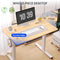 FLEXISPOT ELECTRIC STANDING DESK 48"X24" HEIGHT ADJUSTMENT (WHITE + MAPLE TOP) - Like New