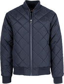 GALAXY BY HARVIC MEN'S HEAVYWEIGHT QUILTED BOMBER JACKET - SIZE: MEN 2XL - NAVY - Brand New