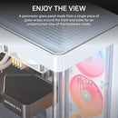 CORSAIR FRAME 4500X LX RGB LINK PANORAMIC MID-TOWER PC - WHITE - Like New