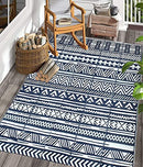 GFT Reversible Mats for Patio,Outdoor Plastic Rugs 9 x 12 Ft,Modern Area Rugs - Like New