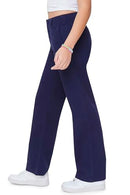 004537300202 Forever 21 Women Straight-Leg Twill Pants Navy Small - Like New