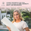 Ajna Natural Rubber Yoga Mat Decrease Impact Strain On Joints Mandala White - Brand New