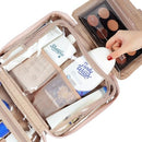 NISHEL Travel Toiletry Bag for Women Large Capacity Makeup Essentials Organizer - Like New