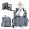 WILDGOGO EXPANDABLE PET CARRIER AIRLINE-APPROVED FOLDABLE AND DETACHABLE - GRAY - Like New