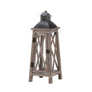 Koehler Watchtower Wood Candle Lantern - Black - Brand New