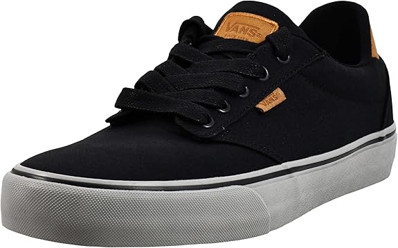 VANS MEN'S ATWOOD DELUXE SHOE - SIZE: MEN 9.5 - DELUXE BLACK/GRAY - Like New