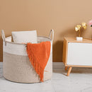Extra Large Storage Basket 24" x 18", Woven Blanket Basket Cotton Rope - Brand New