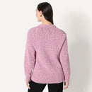 AMAZON ESSENTIALS WOMEN OVERSIZED HEAVYWEIGHT BUTTON CARDIGAN - SIZE M -PINK - Brand New