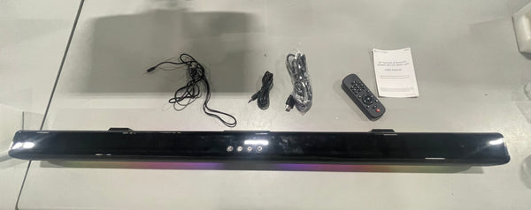 TECHNICAL PRO 39" SOUNDBAR & BLUETOOTH SPEAKER WITH LED MOOD LIGHT - BLACK - Like New