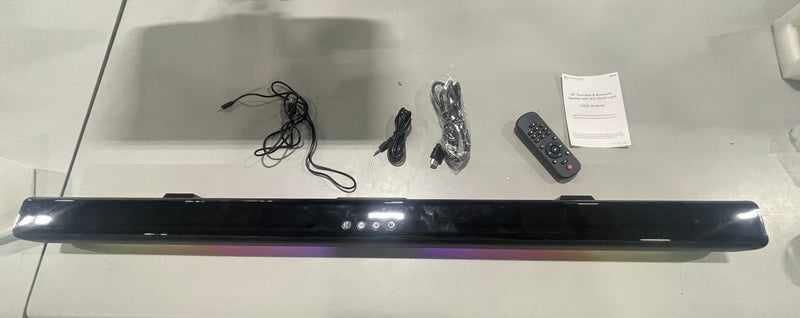 TECHNICAL PRO 39" SOUNDBAR & BLUETOOTH SPEAKER WITH LED MOOD LIGHT - BLACK - Like New