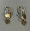 THE SAK DANGLE, HAMMERED, CIRCLE EARRINGS - GOLD - Brand New