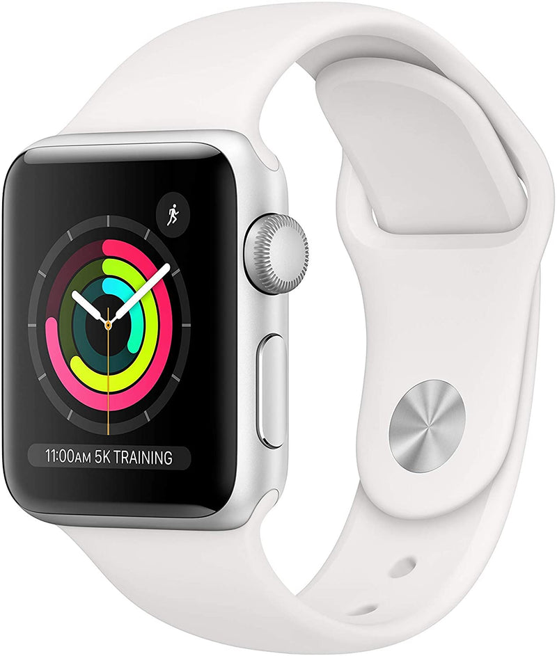 For Parts: APPLE WATCH SERIES 3 GPS 38mm SILVER - CANNOT BE REPAIRED-PHYSICAL DAMAGE
