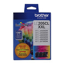 Brother Super High Yield Color Ink Cartridge, LC2053PKS, 3 Pack, LC205 - Brand New
