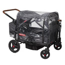 RADIO FLYER RAIN COVER, BABY TRAVEL GEAR BAG, WAGON STROLLER SUMMER - BLACK - Brand New