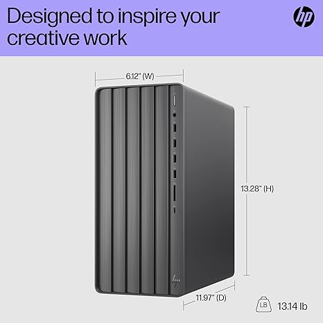 HP ENVY Desktop PC i7-13700 32GB RAM 1 TB SSD TE01-4020 - Black - Like New