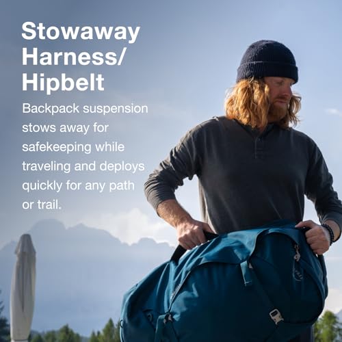 OSPREY FARPOINT 55L MEN'S TRAVEL BACKPACK - BLACK - Brand New