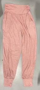 LOCOOWAI WOMEN'S YOGA JOGGERS COZY SWEATPANTS WITH POCKETS  - MEDIUM - PINK - Brand New