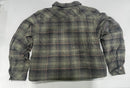 RUDOLPH MEN'S FLANNEL SHERPA-LINED SHIRT JACKET - SIZE: MEN M - OLIVE/BLACK - Brand New