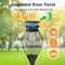 ORTINY SOLAR PATHWAY LIGHTS OUTDOOR, 2 PACK IP65 WATERPROOF - BLACK - Like New