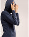 ARC'TERYX WOMEN'S KYANITE HOODED FLEECE JACKET - SIZE: XS - BLACK SAPPHIRE - Brand New