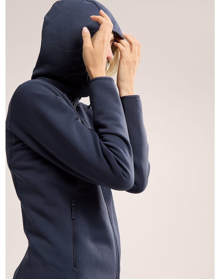 ARC'TERYX WOMEN'S KYANITE HOODED FLEECE JACKET - SIZE: XS - BLACK SAPPHIRE - Brand New