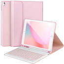 AHYWTAN KEYBOARD IPAD 9/8/7TH GEN 10.2 INCH DETACHABLE BLUETOOTH KEYBOARD - PINK - Like New