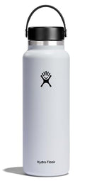 HYDRO FLASK WIDE MOUTH VACUUM INSULATED STAINLESS STEEL 40 OZ - White - Like New