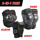 EIGHT BALL BLACK PADS FOR BIKE SKATE AND SCOOTER ADULT 14+ 082-01-0026 - Like New