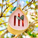 TOUCH OF ECO POLINATING PALACE HANGABLE BUTTERFLY HOUSE PATIO DECK TREES - WOOD - Like New