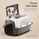 Petmate Two Door Plastic Pet Kennel Small Dogs and Cats 19in, 21225 - White - Brand New