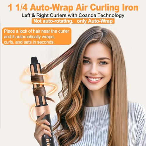 USBELFF HAIR STYLER HAIR DRYER BRUSH 110,000 RPM HB-801 - BLACK/GOLD - Like New