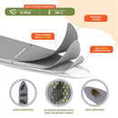 Xabitat Wall Mounted Ironing Board, 36.2" X 12.2" Compact Mount Fold Down Iron - Brand New